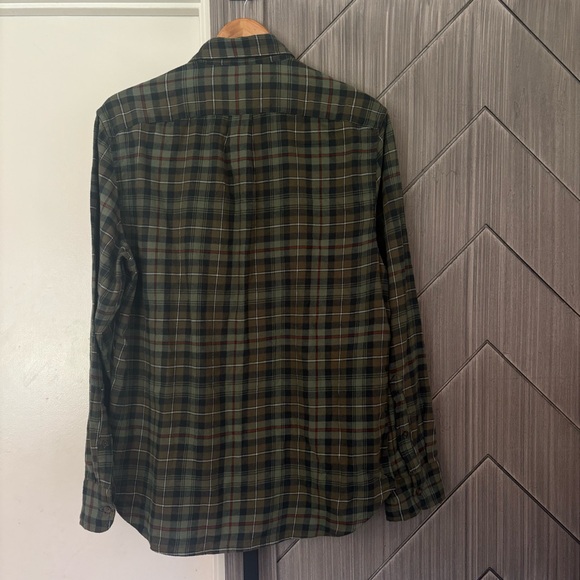 NWT J.Crew Brushed Twill Shirt Olive Green Multi Men's SZ. Medium Retails $98.00 - Picture 6 of 13